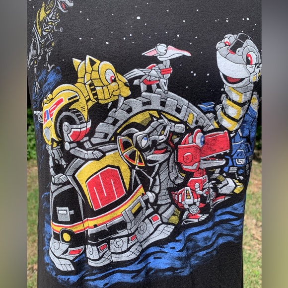 NWOT Funny Fusion/Hybrid “Power Rangers” meets “Land Before Time” Tee - Picture 12 of 14